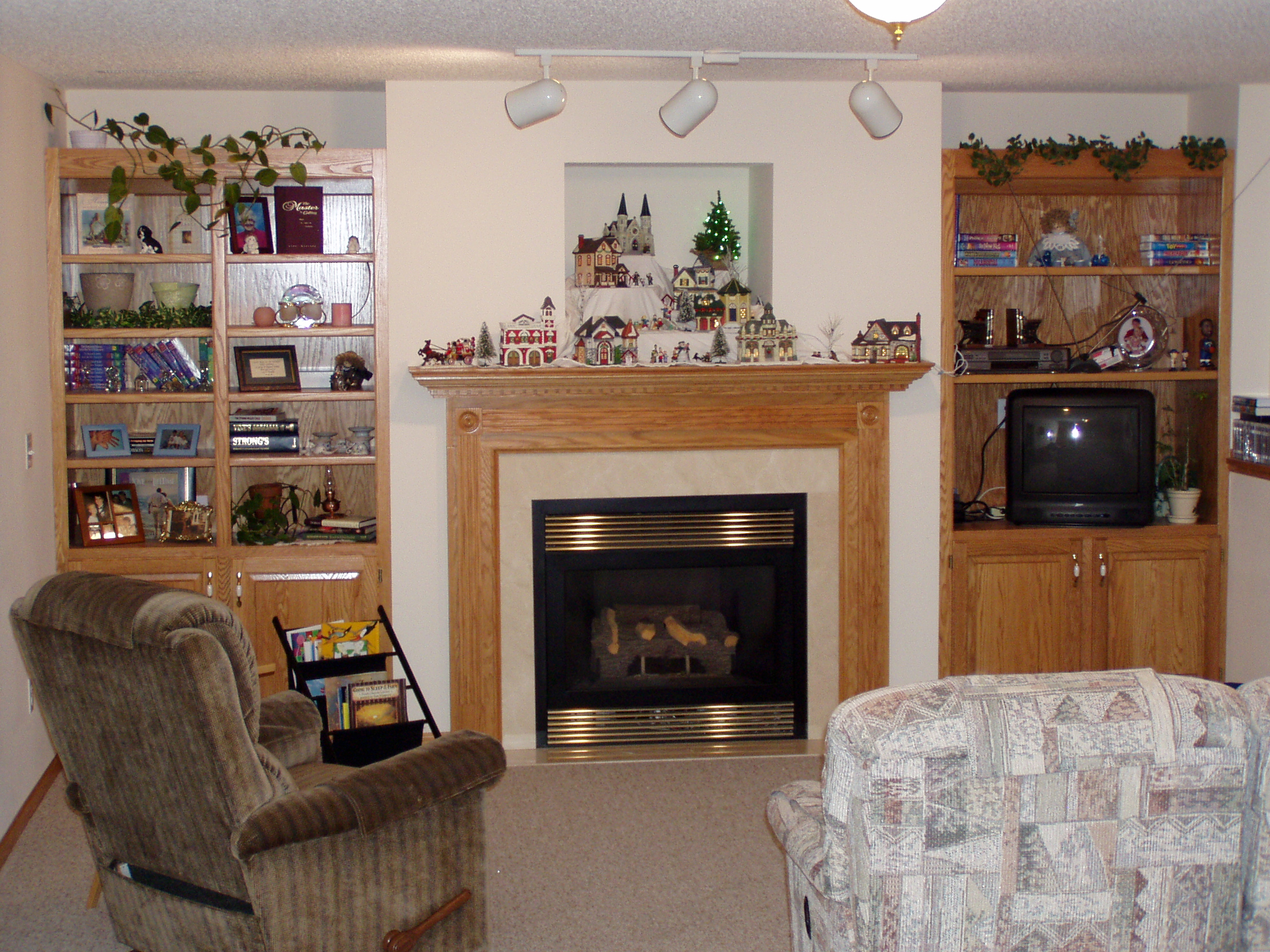 Basement with built ins
