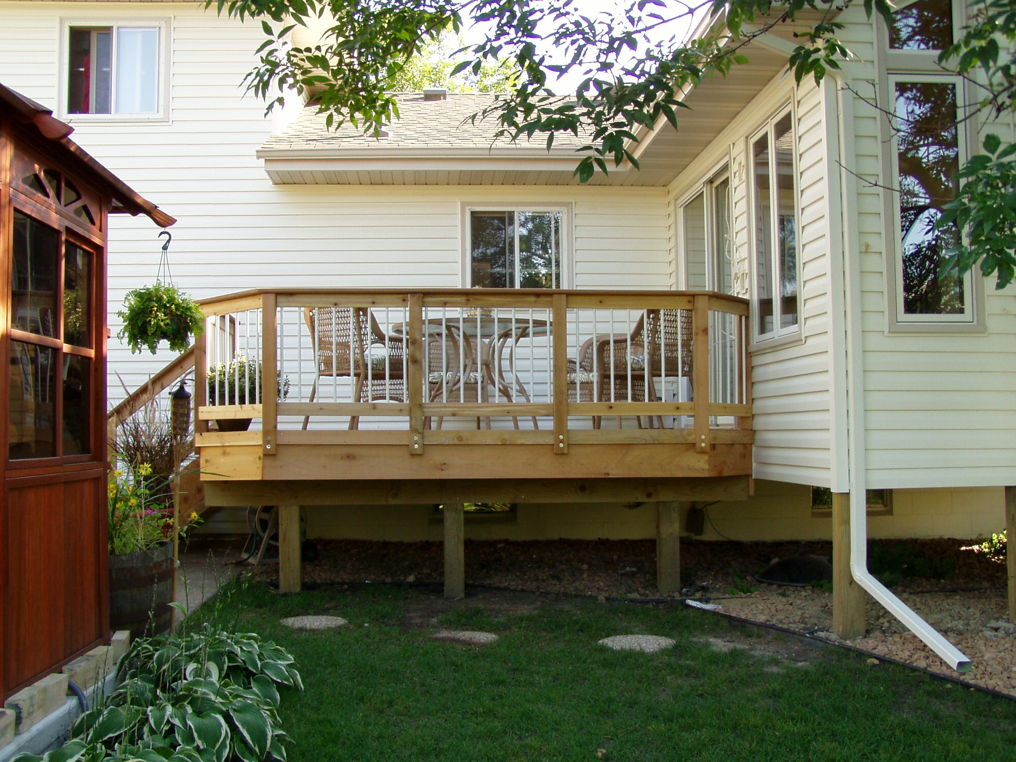 homey patio deck