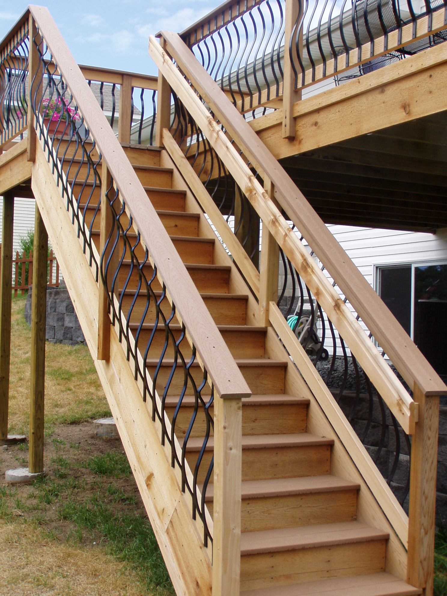 Unique deck rails