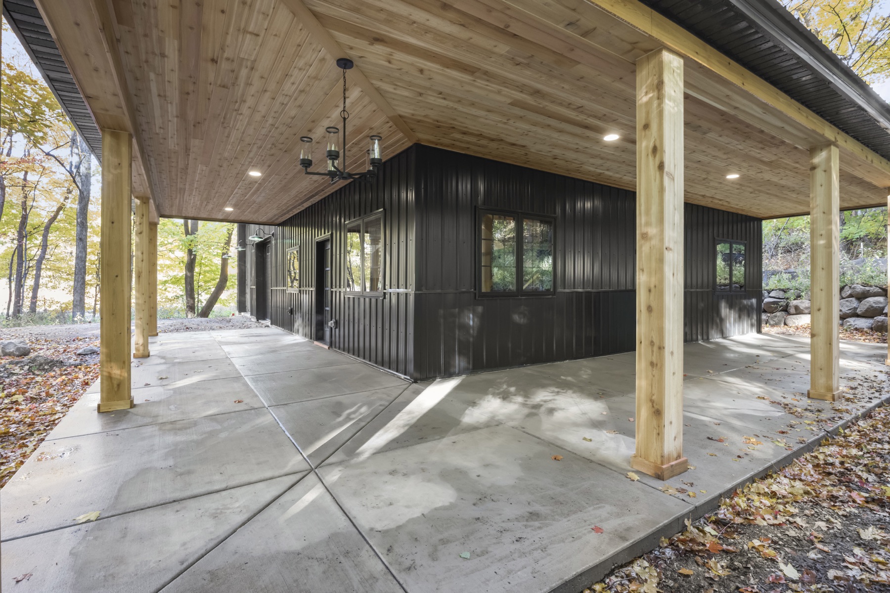 Covered outdoor living space